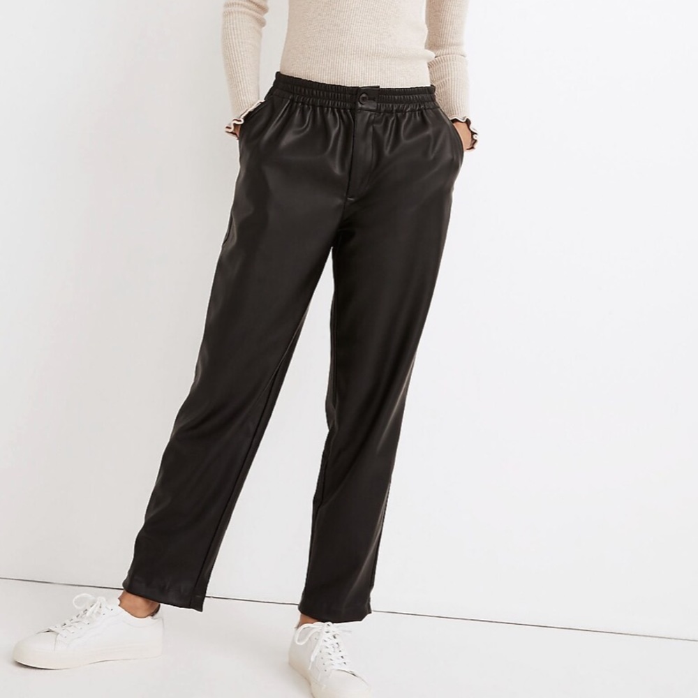 Madewell Vegan Leather Trousers